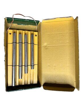 4-Tone Musical Chimes Instrument Wooden & Metal Tabletop Wall Duplex Trophy Vtg